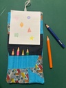 Carnet à dessin bleu