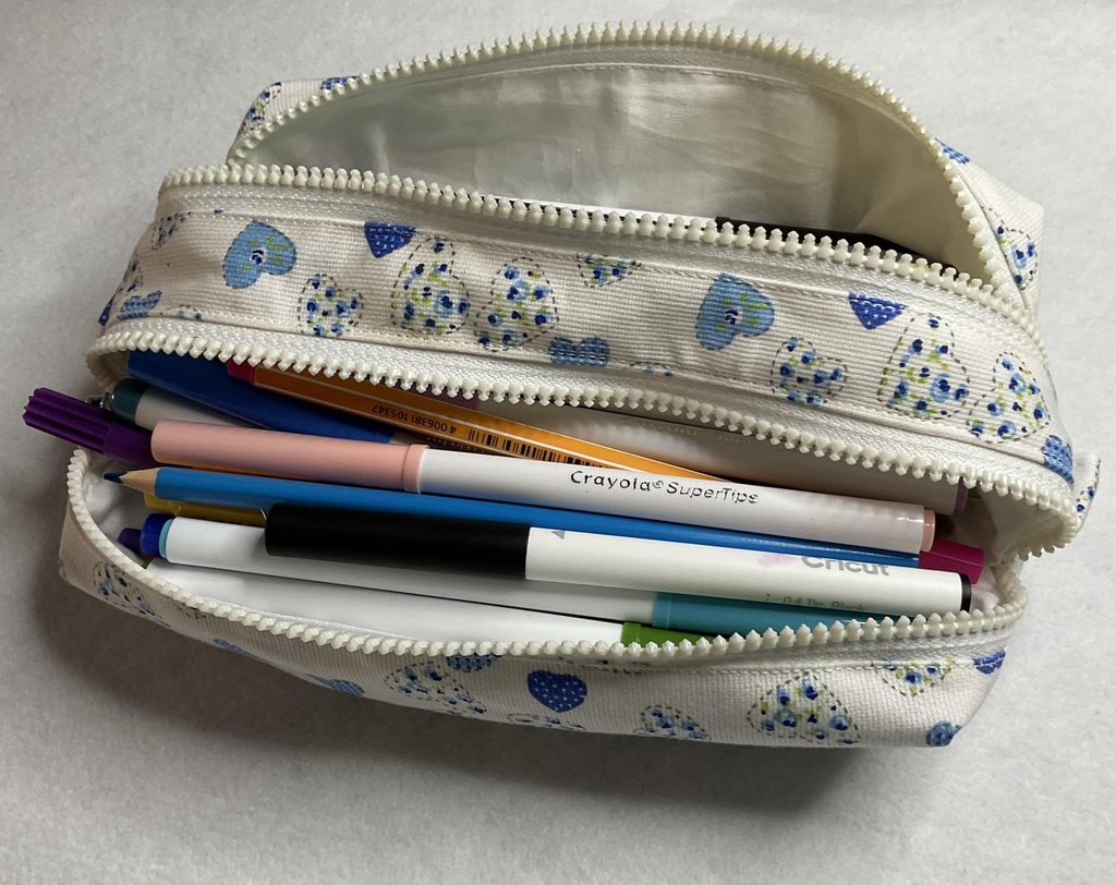 Trousse cœurs double